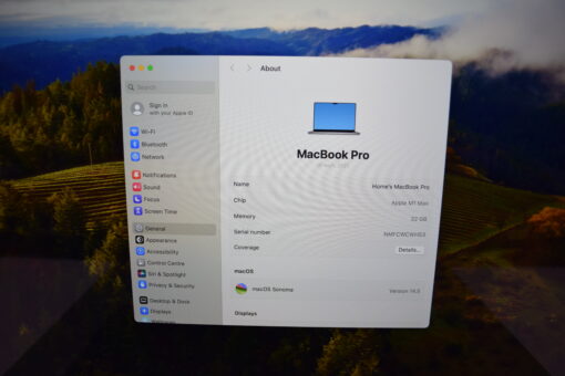 Apple MacBook Pro M1 Max 16" A2485 10 CORES CPU / 24 CORES GPU RAM 32GB SSD 512GB Laptop SKU11591 - Image 10