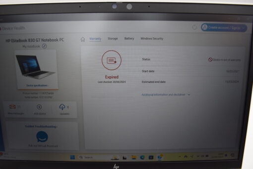 HP Elitebook 830 G7 13.3" i5 10th Gen RAM 16GB SSD 512GB Laptop SKU11635 - Image 16
