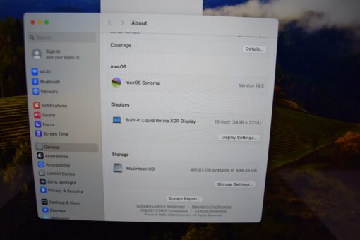 Apple MacBook Pro M1 Max 16" 2021 A2485 RAM 32G SSD 512GB 10 CORES CPU / 24 CORES GPU Laptop SKU11589 - Image 11