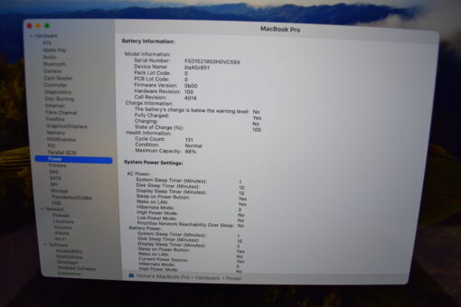 Apple MacBook Pro M1 Max 16" 2021 A2485 RAM 32G SSD 512GB 10 CORES CPU / 24 CORES GPU Laptop SKU11589 - Image 12