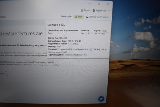 Dell Latitude 5420 14'' i5 11th gen RAM 32GB SSD 1TB Laptop SKU11643 - Image 14