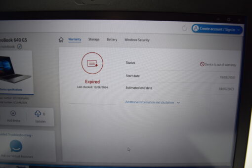 HP Probook 640 G5 14" i5 8th gen SSD 256GB RAM 8GB laptop SKU11612 - Image 14