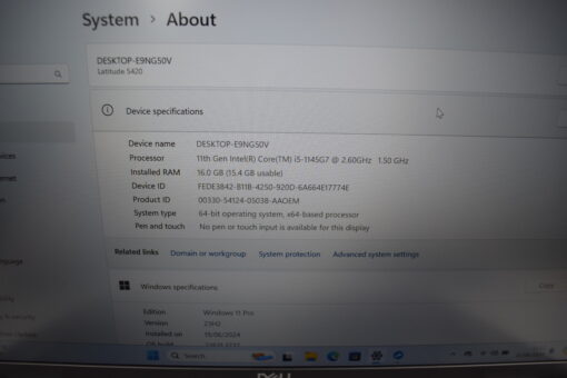Dell Latitude 5420 14'' i5 11th gen RAM 16GB SSD 512GB Laptop SKU11639 - Image 12