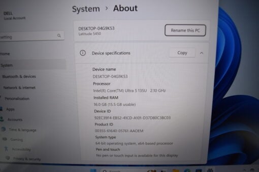Dell Latitude 5450 14'' Ultra 5 135U RAM 16GB SSD 1TB New laptop SKU11669 - Image 11
