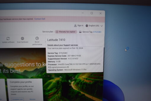 DELL Latitude 7410 14" i5 10th Gen 512GB SSD 8GB RAM Laptop SKU11671 - Image 16
