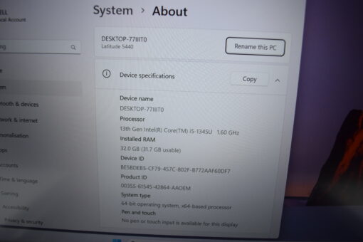 Dell Latitude 5440 14'' i5 13th gen RAM 32GB SSD 1TB New laptop SKU11668 - Image 11