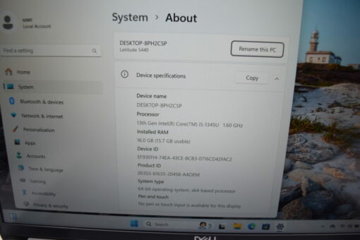 Dell Latitude 5440 14'' i5 13th gen RAM 16GB SSD 256GB laptop SKU11730 - Image 11