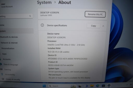 Dell Latitude 5450 14'' Ultra 5 135U RAM 16GB SSD 256GB laptop SKU11733 - Image 11