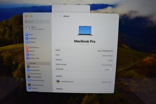 Apple MacBook Pro M1 Max 16" 2021 A2485 RAM 32G SSD 512GB 10 CORES CPU / 24 CORES GPU Laptop SKU11714 - Image 11