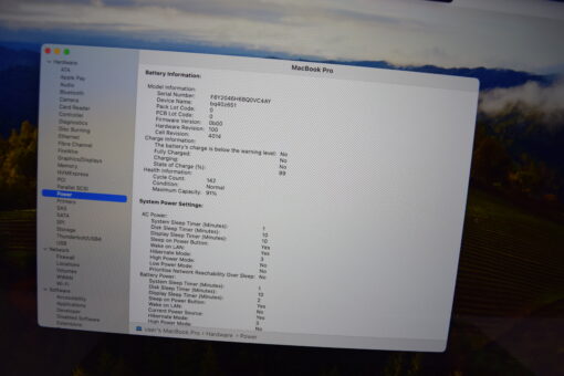 Apple MacBook Pro M1 Max 16" 2021 A2485 RAM 32G SSD 512GB 10 CORES CPU / 24 CORES GPU Laptop SKU11714 - Image 13
