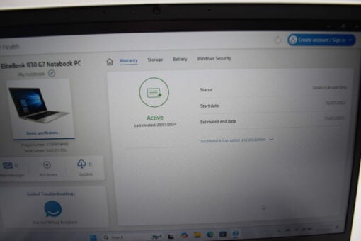 HP Elitebook 830 G7 13.3" i5 10th Gen RAM 16GB SSD 512GB Laptop SKU11712 - Image 14