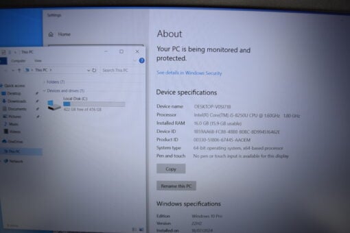 Dell Latitude 5590 15.6'' i5 8th gen RAM 16GB SSD 512GB Laptop SKU11718 - Image 10