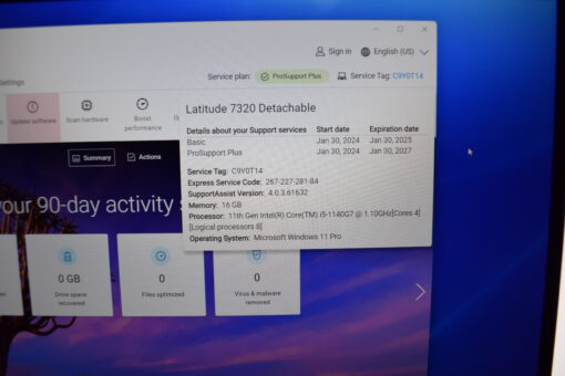 DELL Latitude 7320 13" Detachable i5 11th Gen 16GB RAM 256GB SSD New Tablet SKU11689 - Image 15