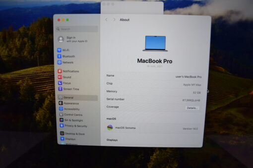 Apple MacBook Pro M1 Max 16" 10 CORES CPU / 24 CORES A2485 2021 SSD 512GB RAM 32GB  GPU Laptop SKU11713 - Image 11