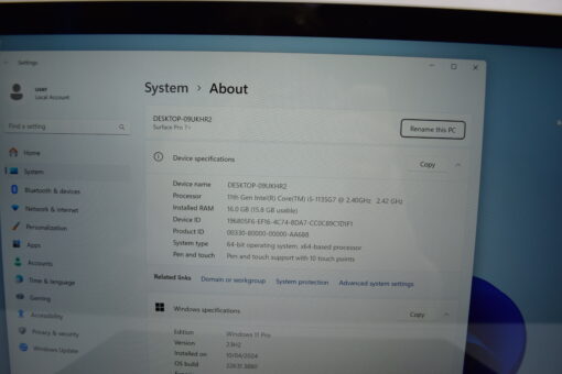 Microsoft Surface Pro7+ i5 11th Gen 12.3" SSD 256GB RAM 16GB Tablet SKU11706 - Image 12