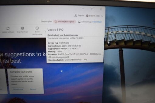 Dell Vostro 5490 14'' i7 10th gen 512 GB SSD 16 GB RAM NVIDIA Laptop SKU11687 - Image 15
