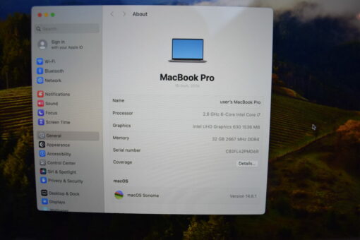 Apple MacBook Pro 2019 A2141 16" i7 SSD 512GB RAM 32GB UK Laptop SKU11760 - Image 10