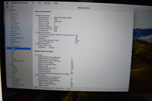 Apple MacBook Pro 2019 A2141 16" i7 SSD 512GB RAM 16GB RADEON Laptop SKU11749 - Image 12