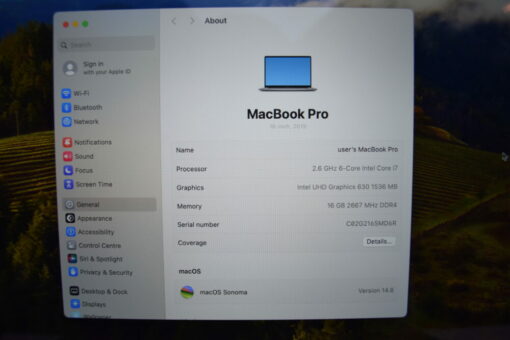 Apple MacBook Pro 2019 A2141 16" i7 SSD 512GB RAM 16GB UK Laptop SKU11747 - Image 10
