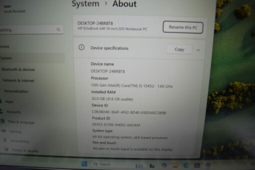 HP EliteBook 640 G10 14" i5 13th gen RAM 32GB SSD 1TB warranty laptop SKU11770 - Image 12