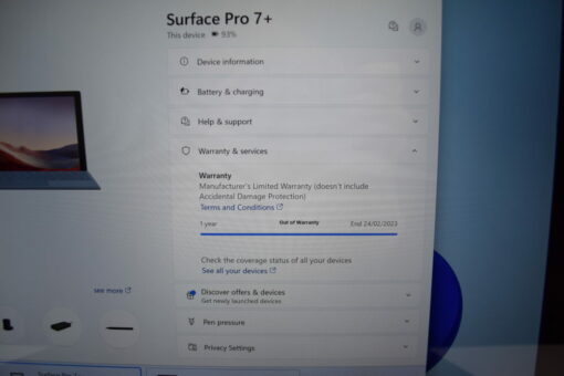 Microsoft Surface Pro7+ i5 11th Gen 12.3" SSD 256GB RAM 16GB Tablet SKU11756 - Image 14