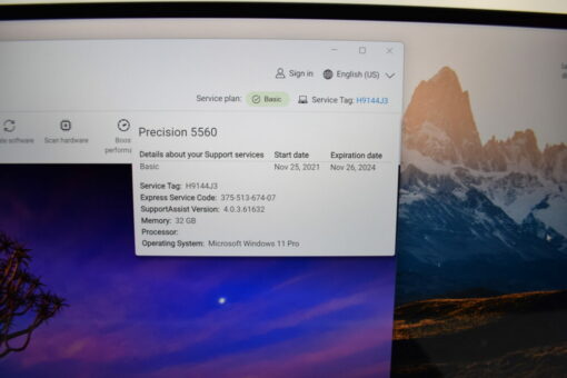 Dell Precision 5560 15.6" Touch  i7-11th gen SSD 512GB RAM 32GB NVIDIA SKU11763 - Image 14