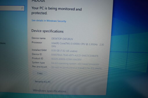 Dell Latitude 3570 15.6'' i3 6th gen RAM 8GB SSD 512GB Laptop SKU11732 - Image 11
