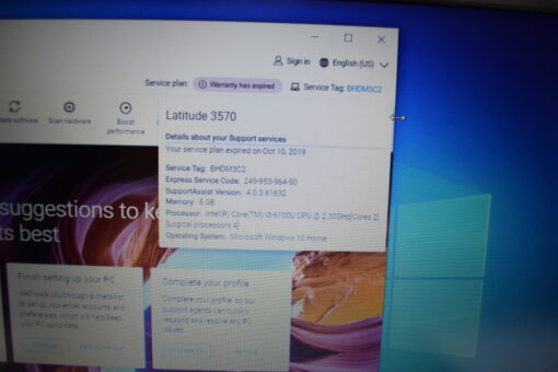 Dell Latitude 3570 15.6'' i3 6th gen RAM 8GB SSD 512GB Laptop SKU11732 - Image 14