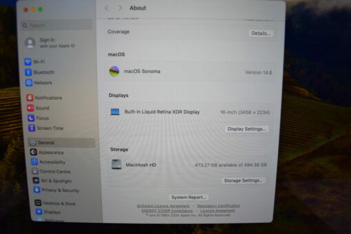 Apple MacBook Pro M1 Max 16" 2021 A2485 RAM 32G SSD 512GB 10 CORES CPU / 24 CORES GPU Laptop SKU11744 - Image 11