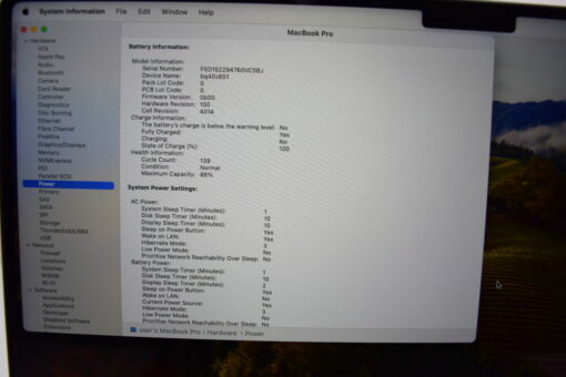 Apple MacBook Pro M1 PRO 2021 A2485 16" RAM 32GB SSD 1TB 10 CORE CPU / 16 CORES GPU Laptop SKU11742 - Image 13