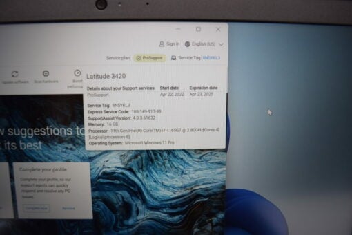 Dell Latitude 3420 14'' i7 11th gen RAM 16GB SSD 512GB Laptop SKU11801 - Image 17