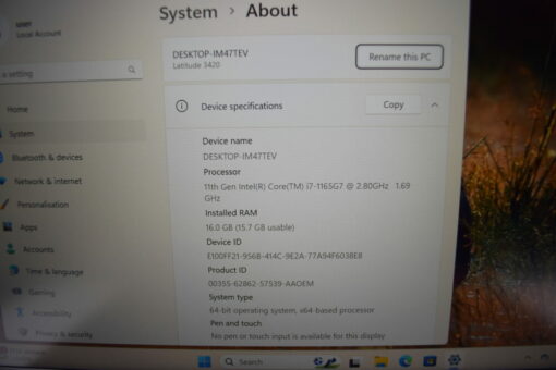 Dell Latitude 3420 14'' i7 11th gen RAM 16GB SSD 256GB Laptop SKU11819 - Image 11
