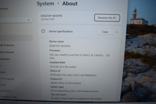 Dell Latitude 5420 14'' i5 11th gen RAM 32GB SSD 512GB Laptop SKU11773 - Image 11