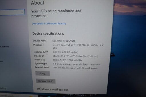 HP Elitebook 1030 x360 Touch G4 i5 8th SSD 512GB RAM8GB Laptop SKU11786 - Image 11