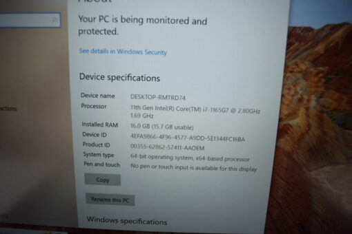 Dell Latitude 3420 14'' i7 11th gen RAM 16GB SSD 512GB Laptop SKU11821 - Image 11