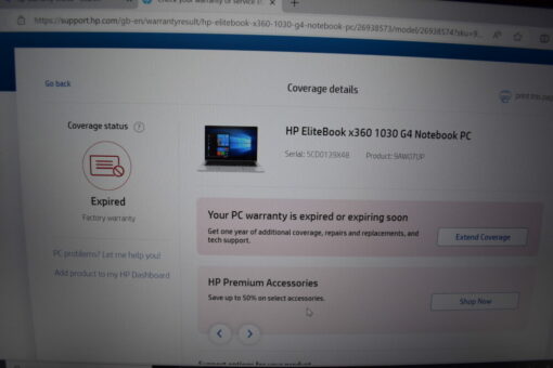 HP Elitebook 1030 x360 Touch G4 i5 8th SSD 512GB RAM8GB Laptop SKU11786 - Image 14