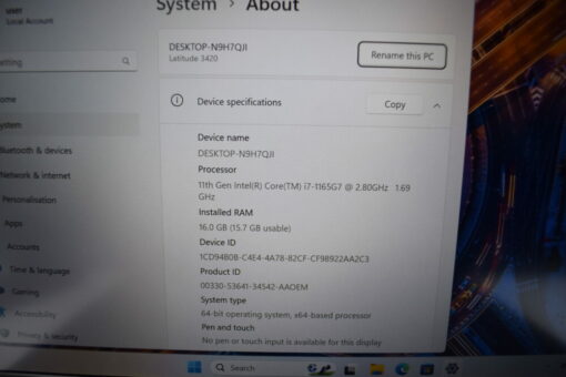 Dell Latitude 3420 14'' i7 11th gen RAM 16GB SSD 256GB Laptop SKU11815 - Image 11