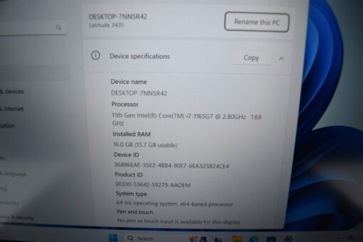 Dell Latitude 3420 14'' i7 11th gen RAM 16GB SSD 256GB Laptop SKU11812 - Image 12