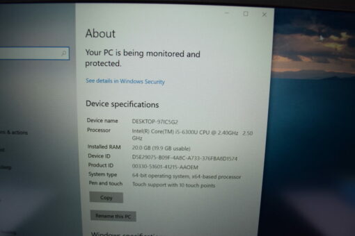 Lenovo ThinkPad T470S 14" i5 6th gen SSD512GB RAM 20GB Touch Laptop SKU11778 - Image 11