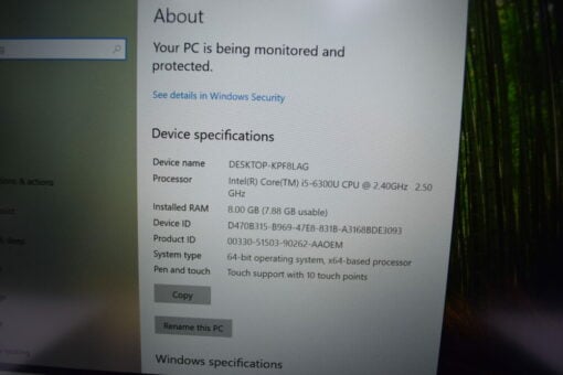 Lenovo ThinkPad T470S 14" i5 6th gen SSD 256GB RAM 8GB Touch Laptop SKU11833 - Image 13