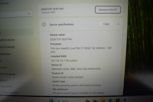 Dell Latitude 3420 14'' i7 11th gen RAM 16GB SSD 512GB Laptop SKU11803 - Image 13