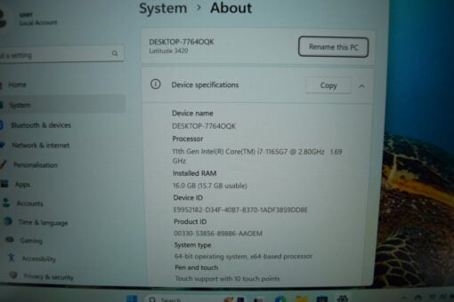 Dell Latitude 3420 14'' i7 11th gen TOUCH RAM 16GB SSD 512GB Laptop SKU11799 - Image 11