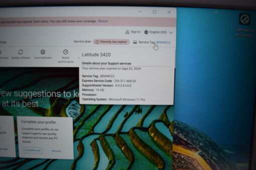 Dell Latitude 3420 14'' i7 11th gen TOUCH RAM 16GB SSD 512GB Laptop SKU11822 - Image 16