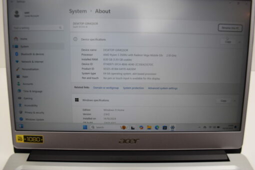 Acer Swift SF314-41 14" Ryzen 5 3500U RAM 8GB SSD 256GB Laptop SKU11854 - Image 11