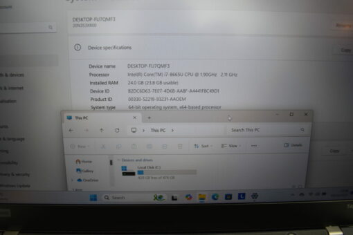 Lenovo ThinkPad T490 14" i7 8th gen SSD 512GB RAM 24GB Grade B 11853 - Image 12