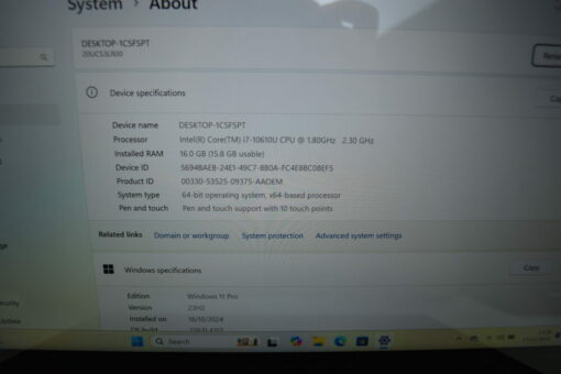 Lenovo ThinkPad X1 Yoga 5th gen 14" i7 10th gen SSD 1TB RAM 16GB SKU11863 - Image 11