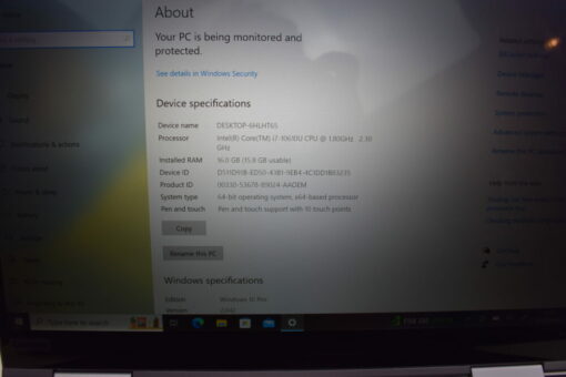 Lenovo ThinkPad X1 Yoga 5th gen 14" i7 10th gen SSD 512GB RAM 16GB SKU11862 - Image 12