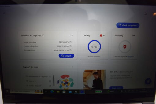Lenovo ThinkPad X1 Yoga 5th gen 14" i7 10th gen SSD 512GB RAM 16GB SKU11862 - Image 16