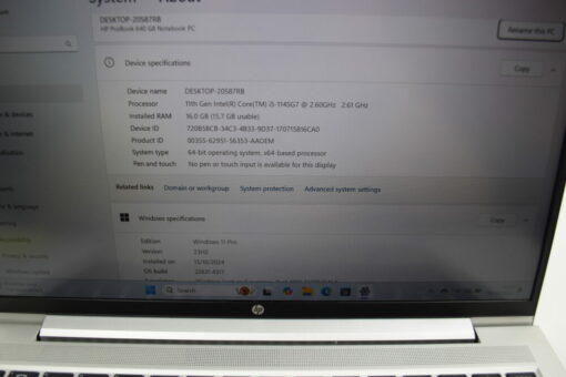 HP Probook 640 G8 14" i5 11th gen RAM 16GB SSD 256GB laptop SKU11856 - Image 14