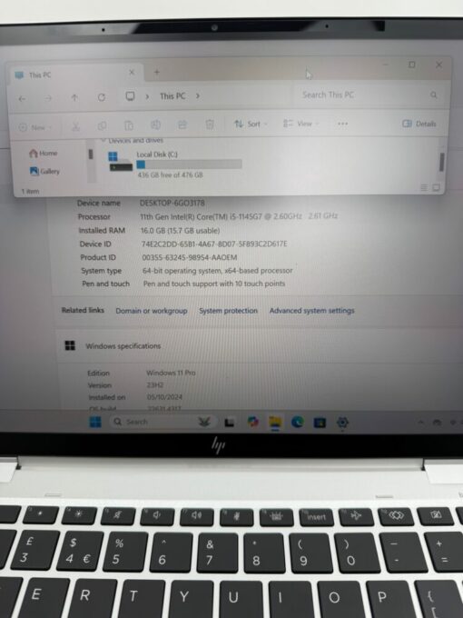 HP Elitebook 1030 x360 Touch G8 i5 11th SSD 512GB RAM16GB Laptop SKU11870 - Image 13